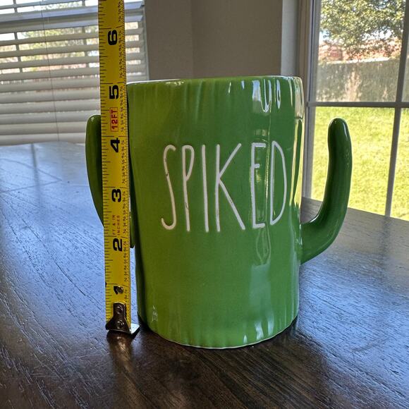 Rae Dunn Cactus “Spiked” Green Mug Artisan Collection by Magenta - Picture 2 of 8